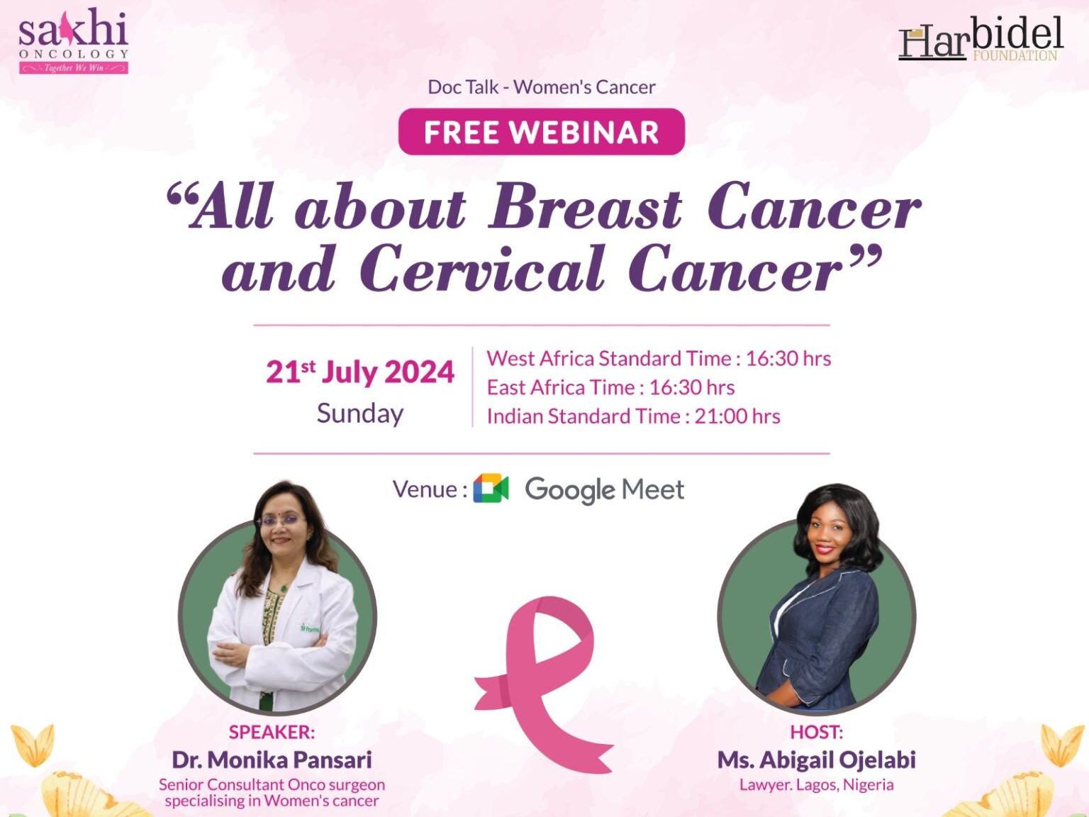 Monika Pansari All About Breast And Cervical Cancer On July 21