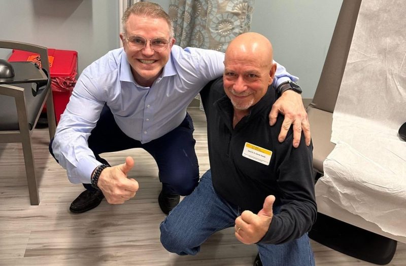 Patient doing so well one year after having a long stem cemented hemiarthroplasty – James C Wittig