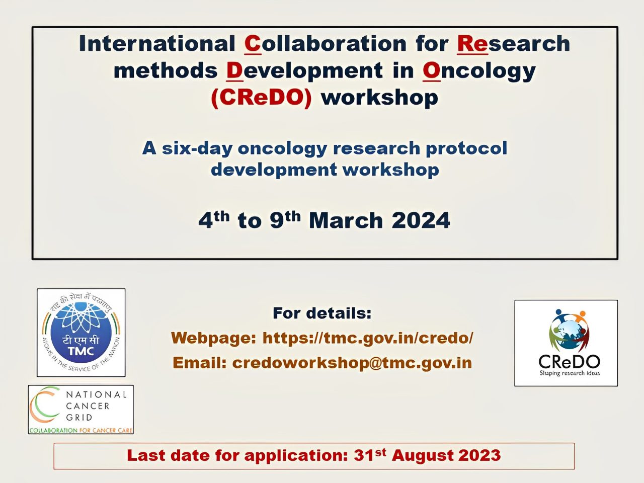 For anyone who’s interested in learning research methods in cancer, this is a must-do – Pramesh CS