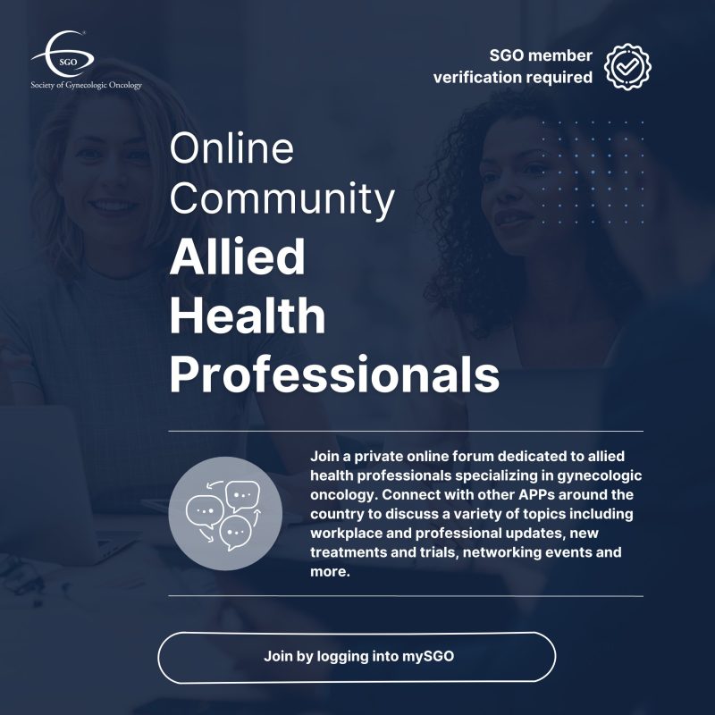 Join SGO’s online forum for allied health professionals specializing in gynecologic oncology – SGO