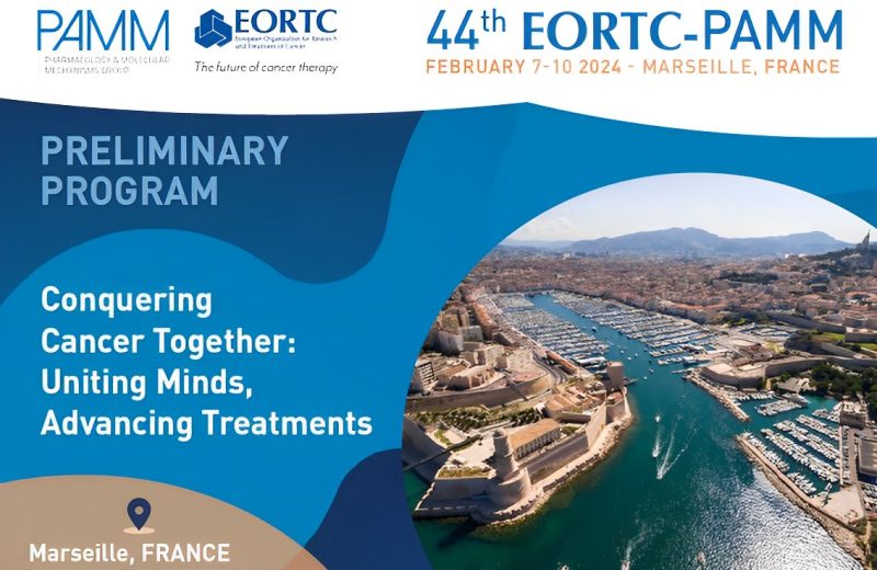 Joseph Ciccolini: Thrilled to announce that the 44th PAMM-European Organisation for Research and Treatment of Cancer Meeting will take place in Marseille, France next February