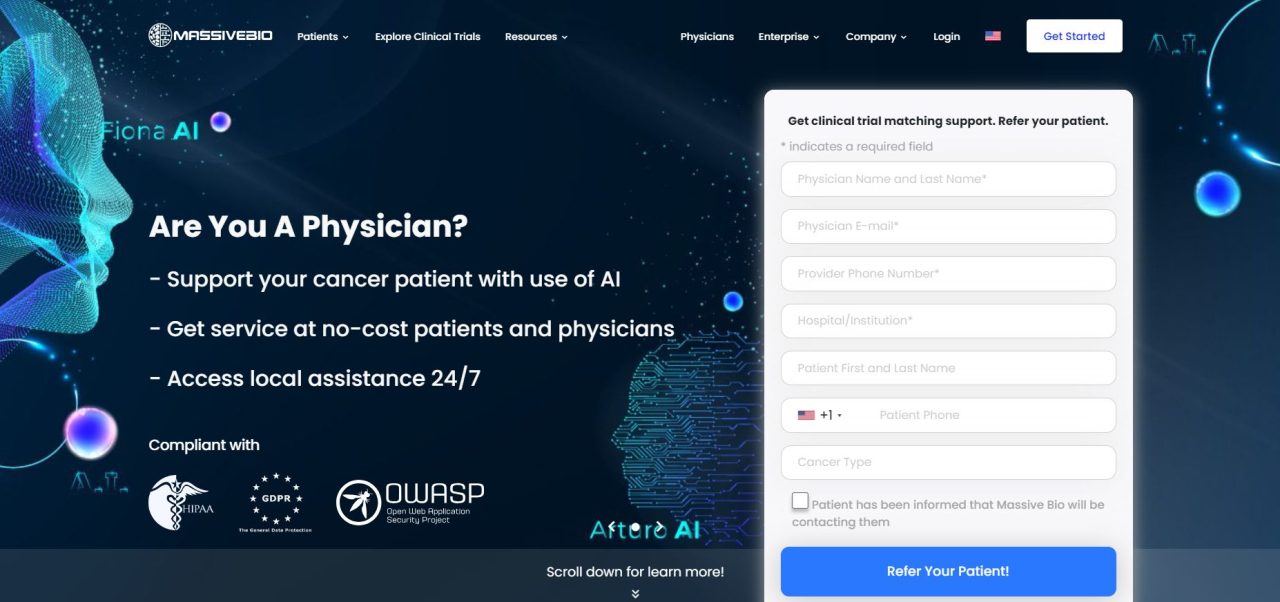 Massive Bio, fueled by NCI/NIH support, is wielding the power of AI to match patients with clinical trials – Arturo Loaiza-Bonilla