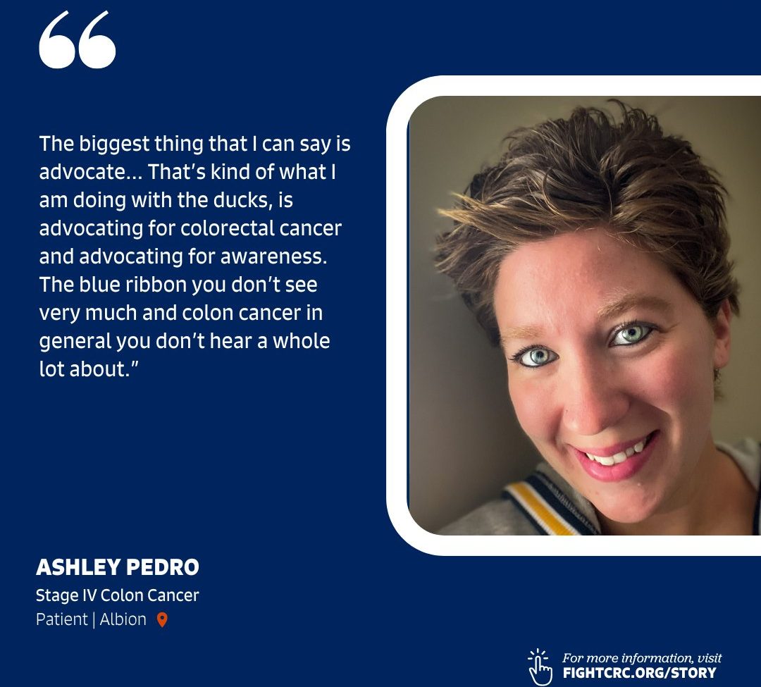 Fight Colorectal Cancer Ambassador and advocate Ashley Pedro is creating awareness in the fight against Colorectal Cancer –  Fight Colorectal Cancer
