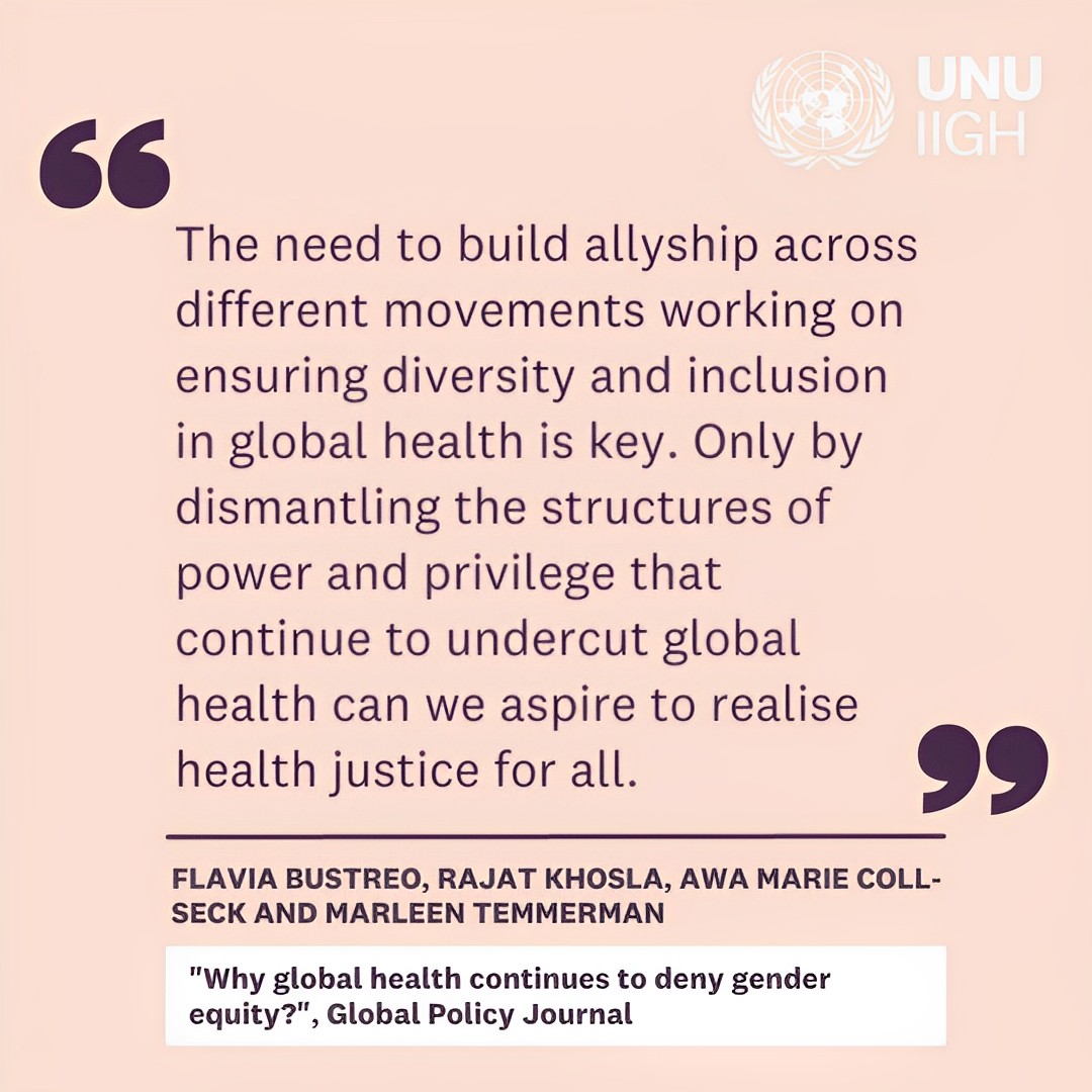 Even as the Global Health agenda is redefined, women and girls are systematically left behind – Gender and Health Hub