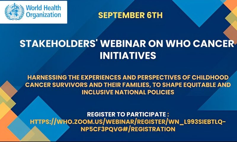 Julie S. Torode: Sharing the registration details for the second NCD Stakeholder Dialogue Series on World Health Organization Cancer Initiatives