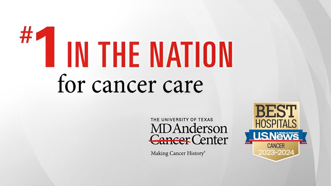 Honored for MD Anderson Cancer Center to be ranked #1 in the nation in cancer care by U.S. News & World Report – Peter WT Pisters