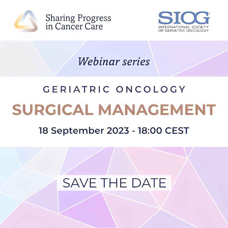 SPCC and SIOG are pleased to announce a new project focused on Geriatric Oncology. – SPCC (Sharing Progress in Cancer Care)