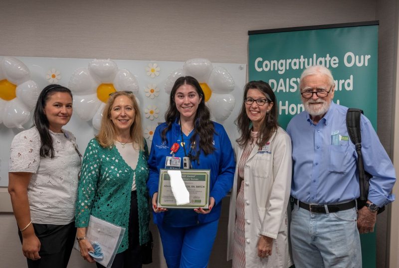 Tracy Gosselin: Congratulations to Alison Rodriguez for being a recipient of a DAISY award