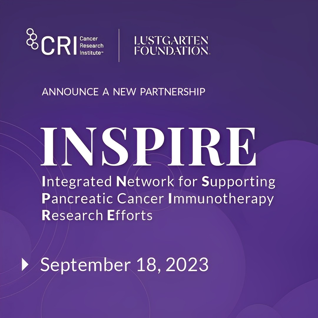 The Cancer Research Institute and The Lustgarten Foundation are excited to announce a new partnership, focused exclusively on supporting pancreatic cancer immunotherapy research. – Cancer Research Institute (CRI)