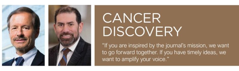 Elizabeth McKenna: Cancer Discovery is issuing a call for short commentaries that challenge existing paradigms or shed new light on arising issues or emerging topics in the field