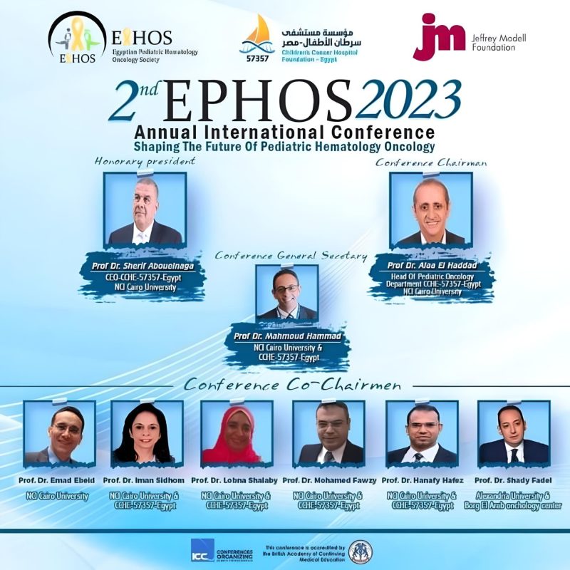 Mahmoud Hammad: Waiting for you at the 2nd EPHOS 2023 Annual Meeting International Conference Shaping the Future of Pediatric Hematology Oncology