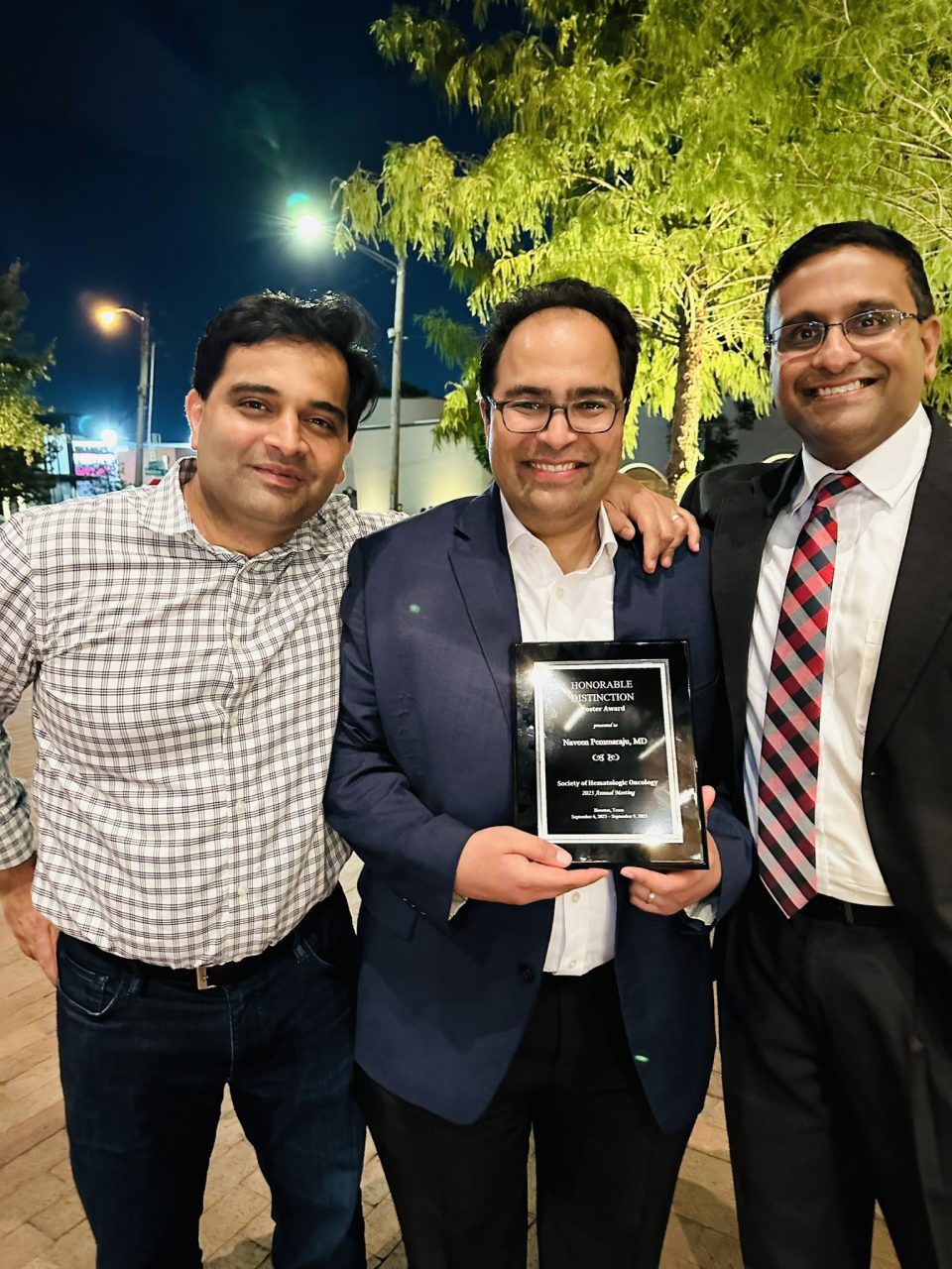 Naveen Pemmaraju: Delighted to be recognized by the Society of Hematologic Oncology for the Honorable Distinction Award