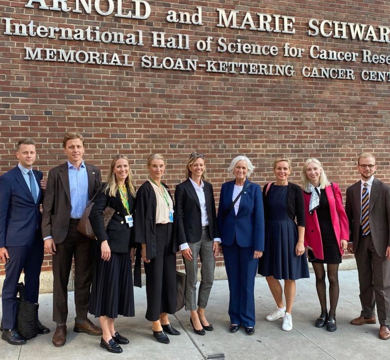 Malin Hultcrantz: Pleasure hosting the Swedish Minister of Healthcare Acko Ankarberg Johansson at Memorial Sloan Kettering Cancer Center last week