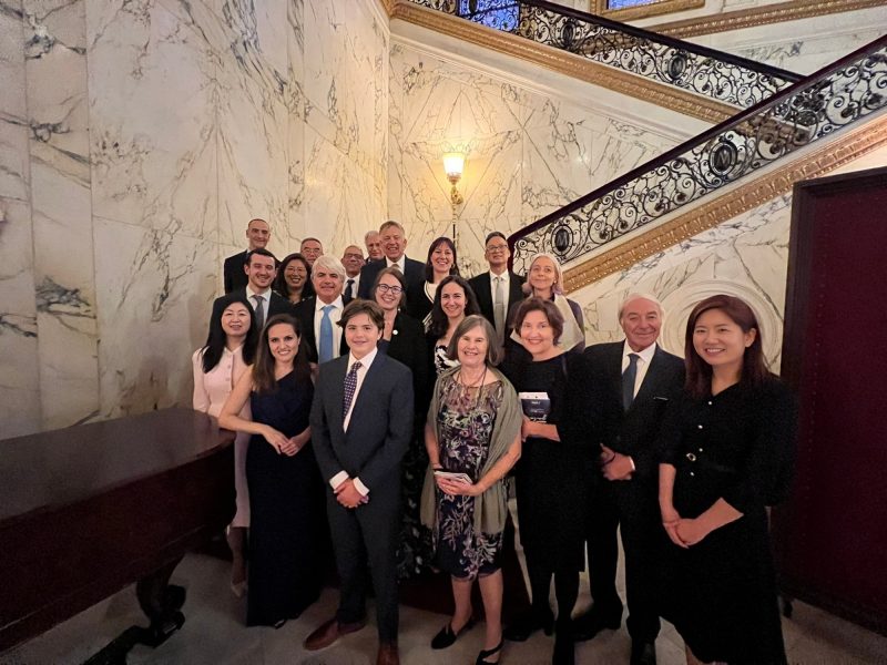 Roy Herbst: Congratulations to our wonderful colleague Katerina Politi, who was honored last night by Lung Cancer Research Foundation for her wonderful scientific achievements and service to the lung cancer community