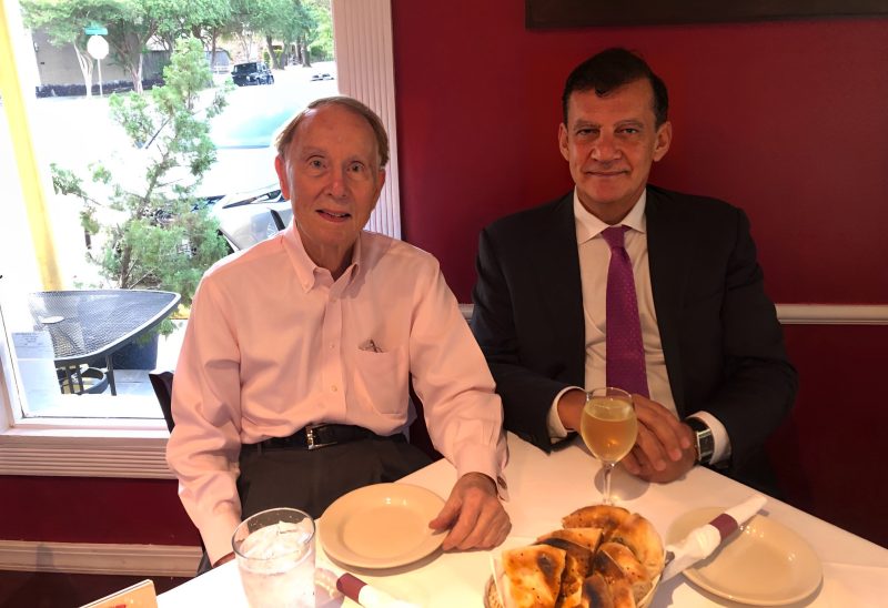 Thanos Dimopoulos: Very excited to have dinner in Houston with my mentor Dr Raymond Alexanian