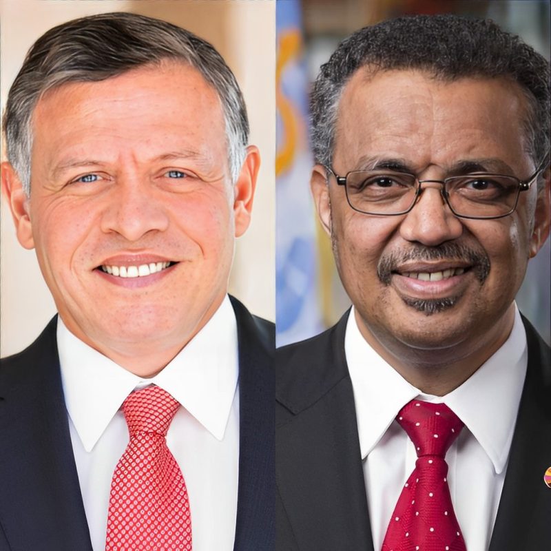 Tedros Adhanom Ghebreyesus: My thanks to His Majesty Abdullah bin Al Hussein, King of Jordan, for his call to advance tobacco control in Jordan