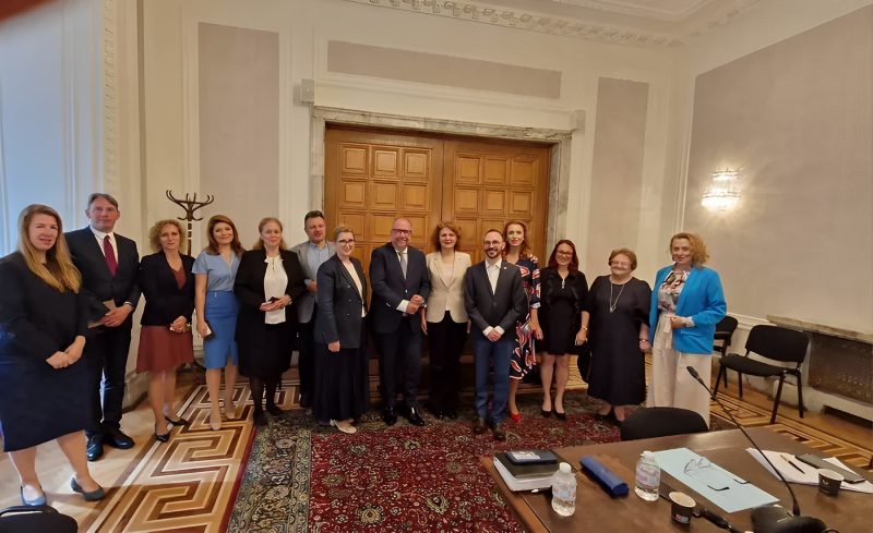 Our CEO Mike Morrissey this morning met with Bulgarian MPs at the Parliament in Sofia, to talk about the importance of HPV vaccination for girls and boys- European Cancer Organisation