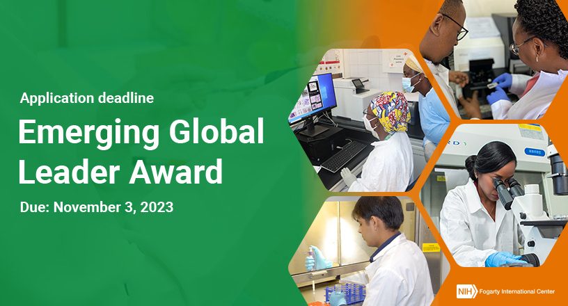 Apply for our Emerging Global Leader award! – Fogarty at the National Institutes of Health (NIH)