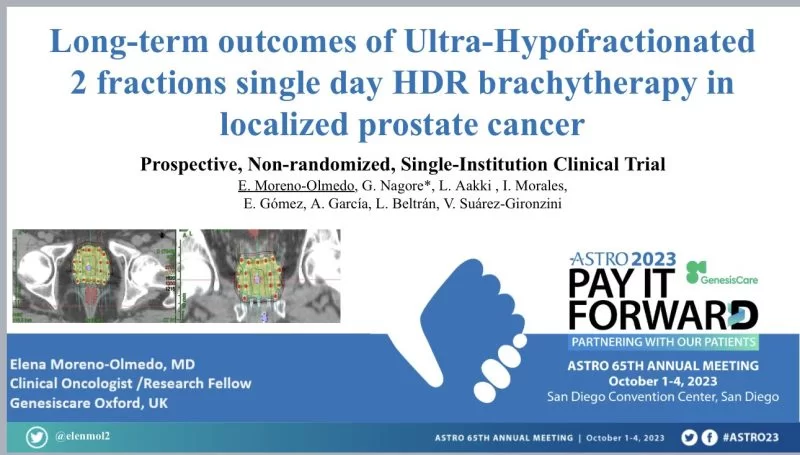 Elena Moreno-Olmedo: Glad to share our 10-year results at ASTRO 2023