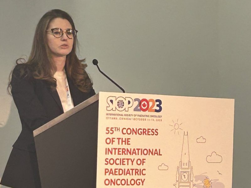 Adam Esbenshade: Outstanding talk by Caitlyn Duffy from St. Jude at SIOP ALL session