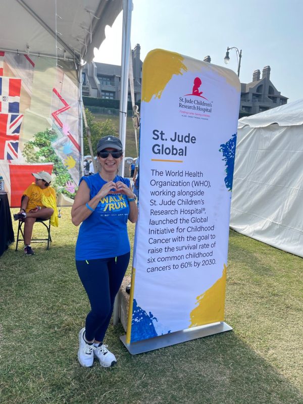 Lama Najjar: I did it! Yesterday, I ran the St. Jude Walk/Run in Memphis, Tennessee, after a week of hosting and training 13 St. Jude Global Alliance foundation members from around the world