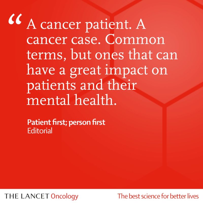 Person-first language matters. – The Lancet