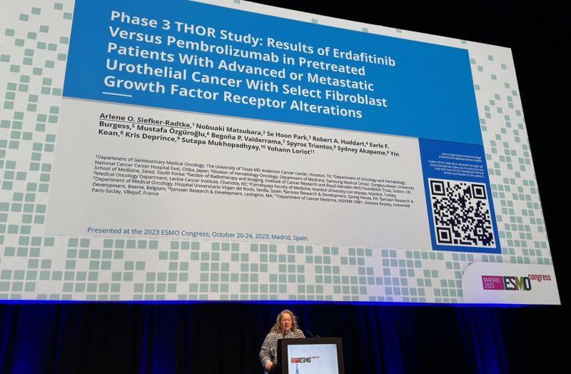 Toni Choueiri: Dr. Arlene Siefker-Radtkr presents the results of THOR
