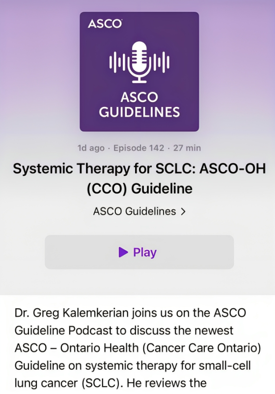 Rami Manochakian: ASCO Podcast episode on the recently published