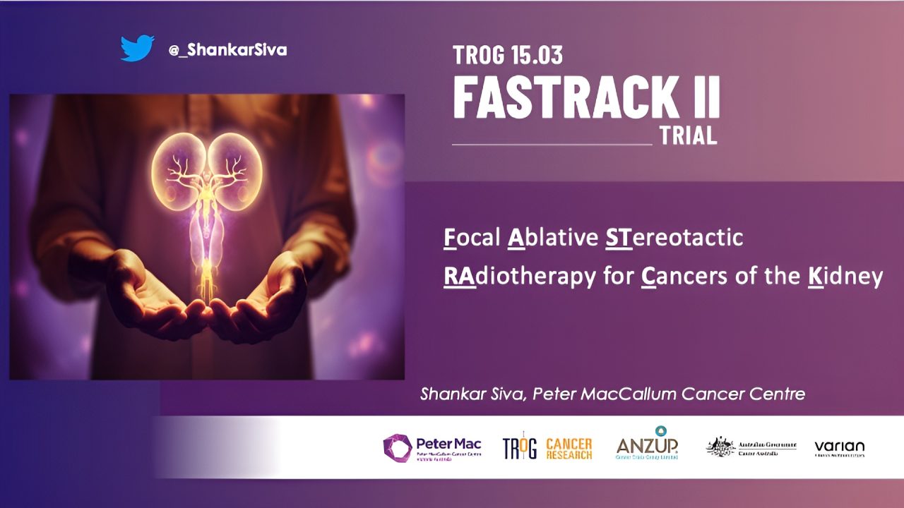 Shankar Siva: Thank you patients, families, trial staff and investigators for participating in TROG (Trans Tasman Radiation Oncology Group) Cancer Research 15.03 FASTRACK II!