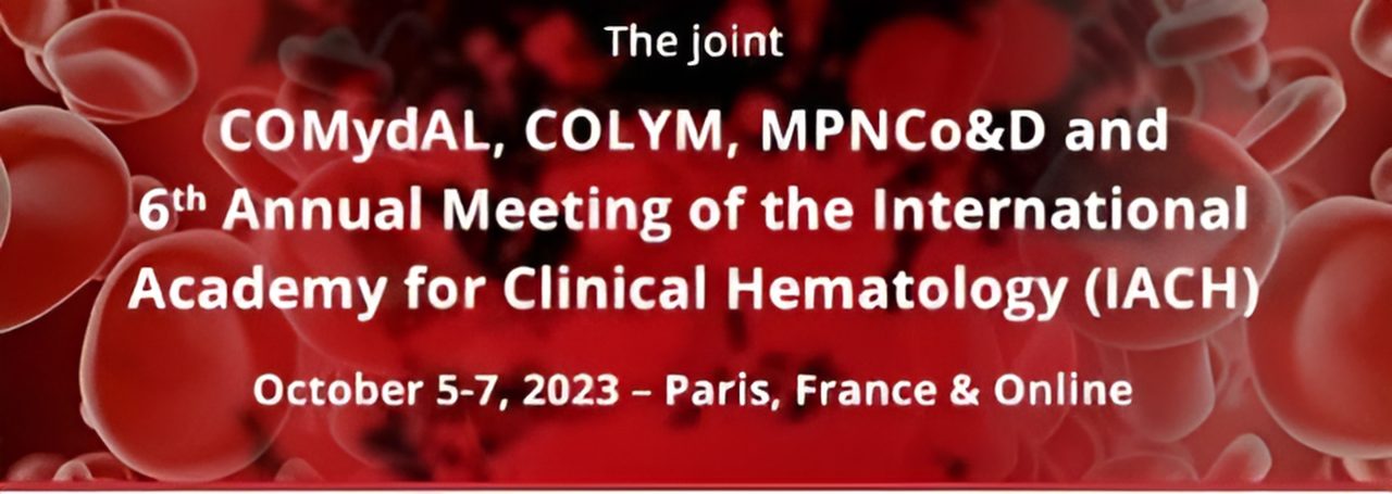 We look forward to welcoming you at the joint COMydAL, COLYM, MPNCoandD and 6th Annual Meeting of the International Academy for Clinical Hematology – The Joint Meeting of the International Academy for Clinical Hematology