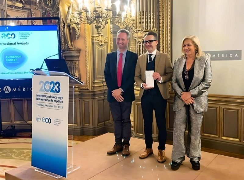 We were honoured to receive an award from our Community 365 contributors, ECO Foundation – European Cancer Organisation