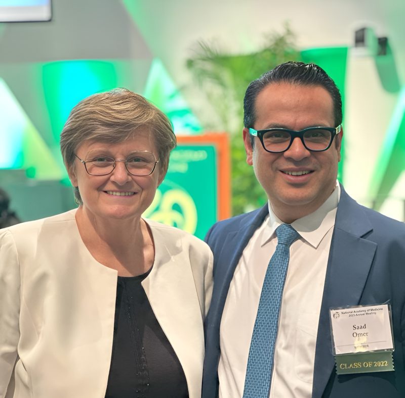 Saad B. Omer: Honored to be part of the same class of the National Academy of Medicine inductees as Katalin Kariko
