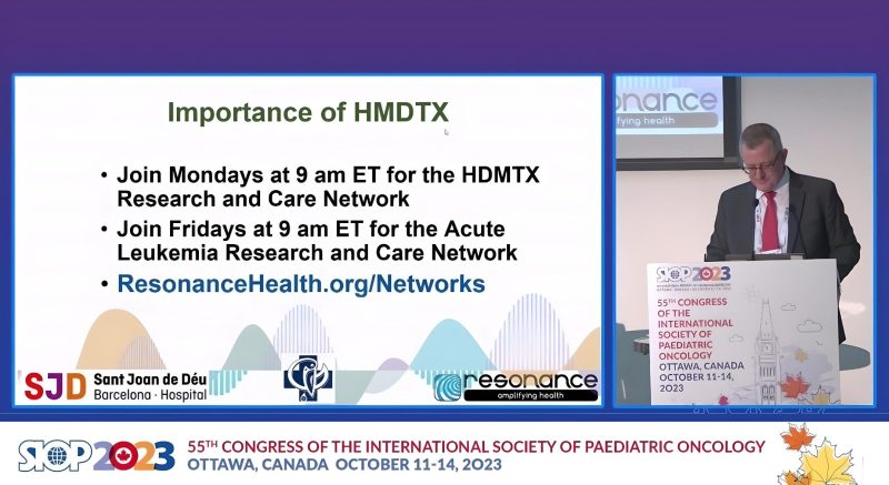 Abu Sidhanee: Scott Howard first up and presenting plus sharing details of a HDMTX Research and Care Network, Fridays 9am ET