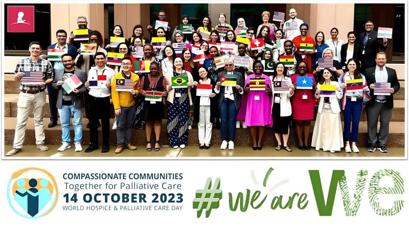 Larry Wagh on 14 October 2023, hospice and palliative care day around the world