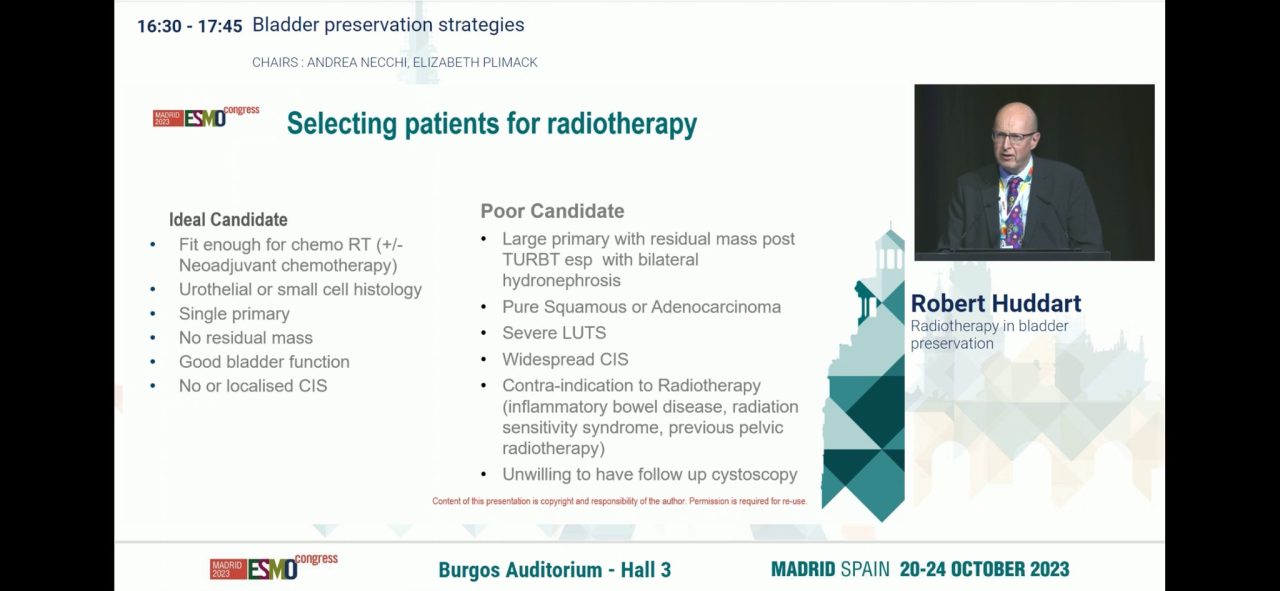 Why radiotherapy with concomitant chemotherapy is an excellent option for bladder preservation in bladder cancer patients