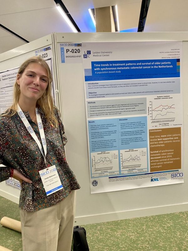 Joosje Baltussen: 64-76% of older patients treated with chemotherapy have poor outcomes after 1 year