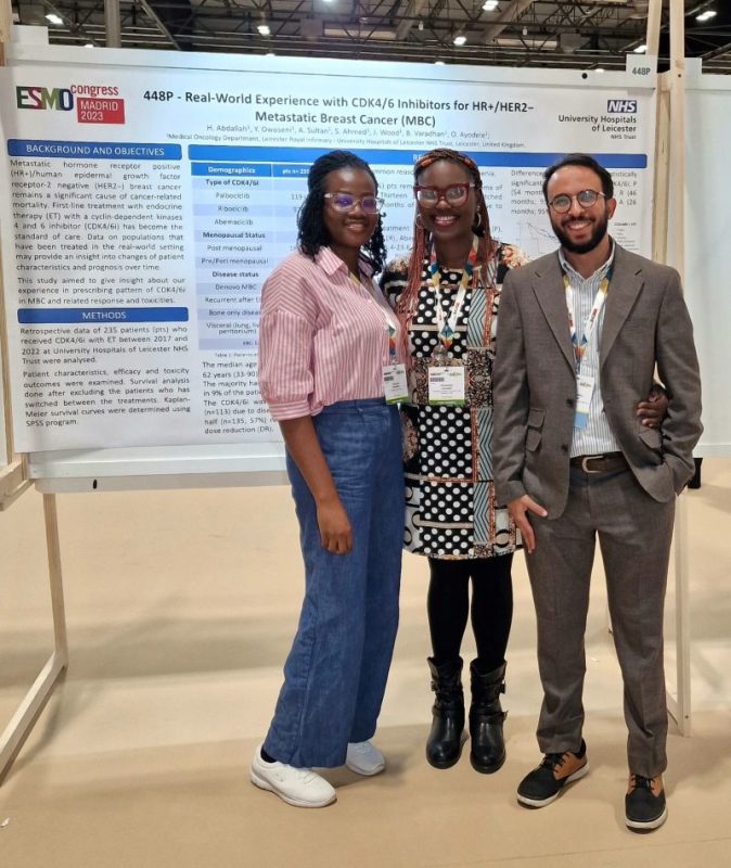 Olubukola Ayodele: So proud of 2 of my specialist registrars who are attending ESMO congress for the first time