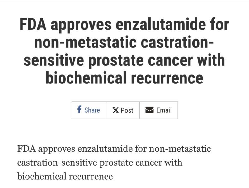 Chandler Park: We FINALLY have an effective FDA approved practice changing treatment for OUR patients that have a rising PSA after radical prostatectomy and/or radiation treatment