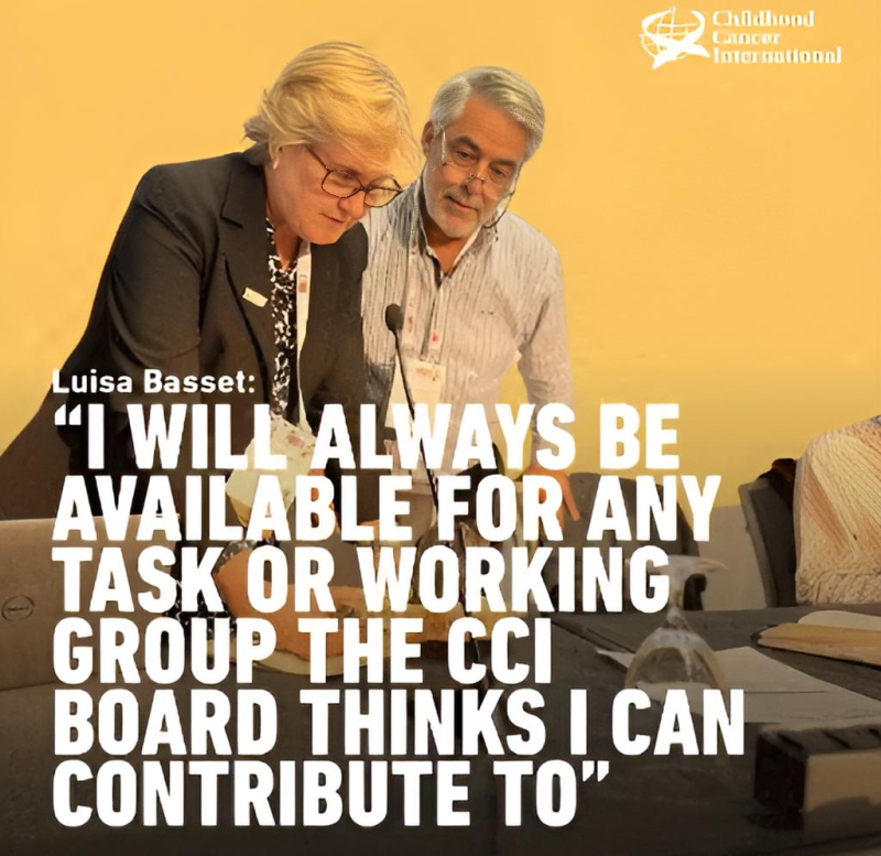 Luisa Basset completed a fruitful nine-year tenure on the CCI board of trustees – Childhood Cancer International