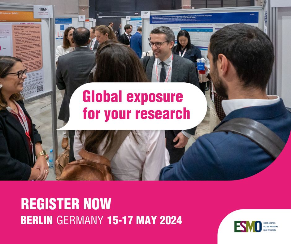 Submit your abstract by 13 February for ESMO-Breast-24 – ESMO