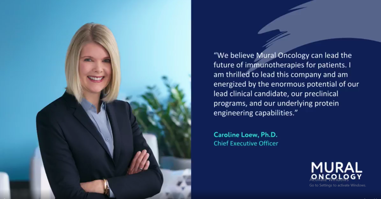 Caroline J Loew: We’re excited to launch Mural Oncology
