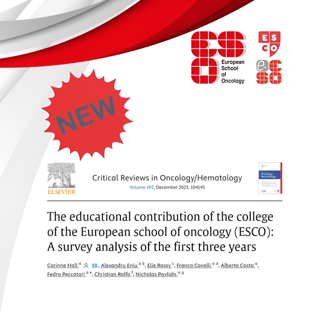 ESCO is making waves in oncology education! – European School of Oncology