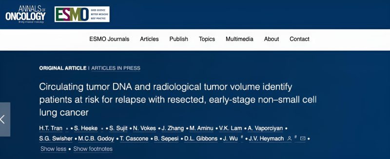 Yüksel Ürün: The ctDNA clearance during definitive SOC therapy is associated with improved outcome