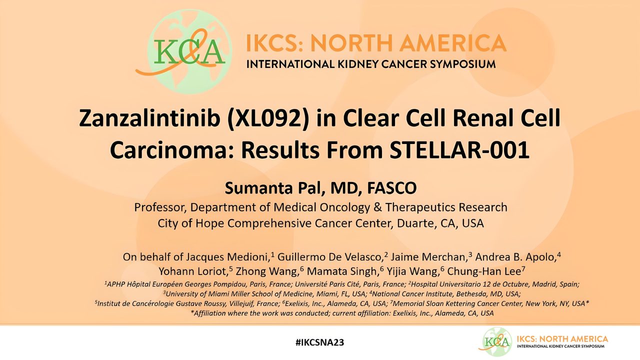 Sumanta K. Pal: Incredibly promising data for Zanzalintinib in patients with kidney cancer