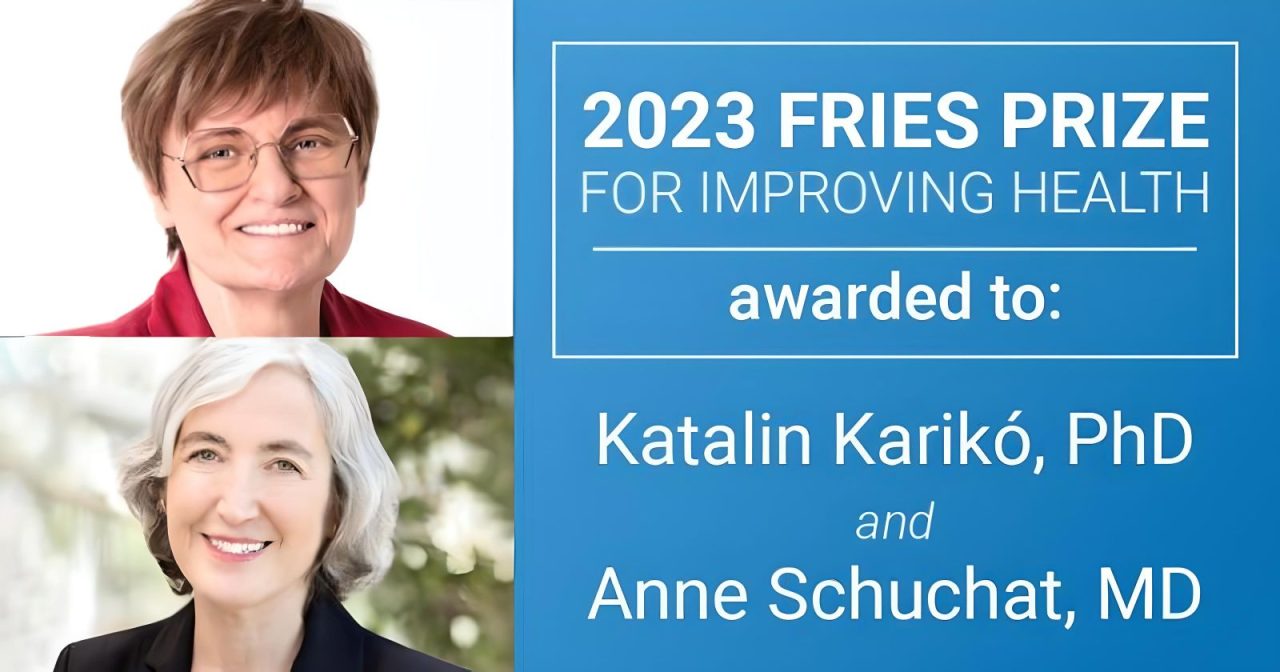 Katalin Karikó: I’m honored to receive the 2023 Fries Prize for Improving Health