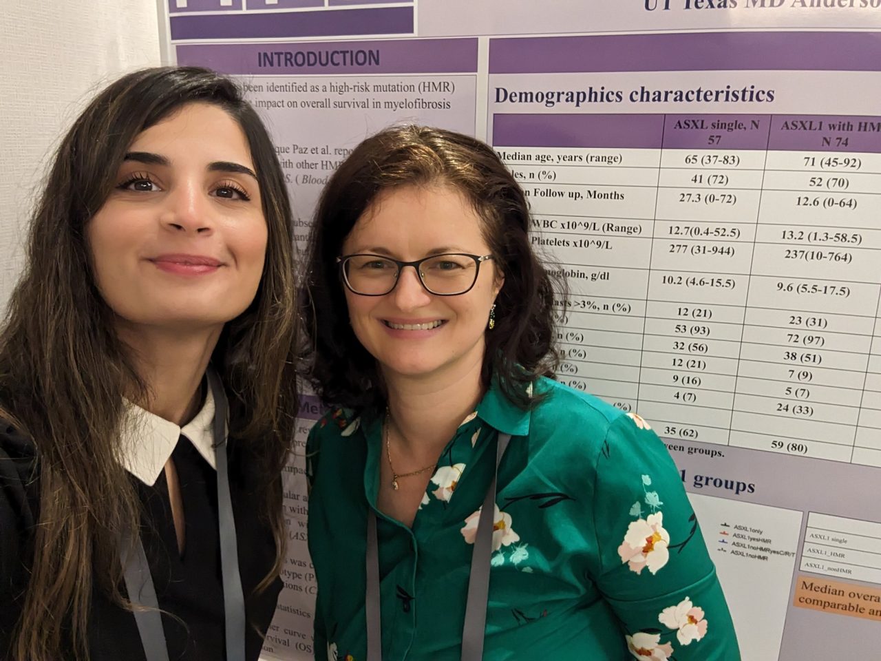 Lucia Masarova: Proud of Julie Braish to present her abstract at MPN Congress 2023