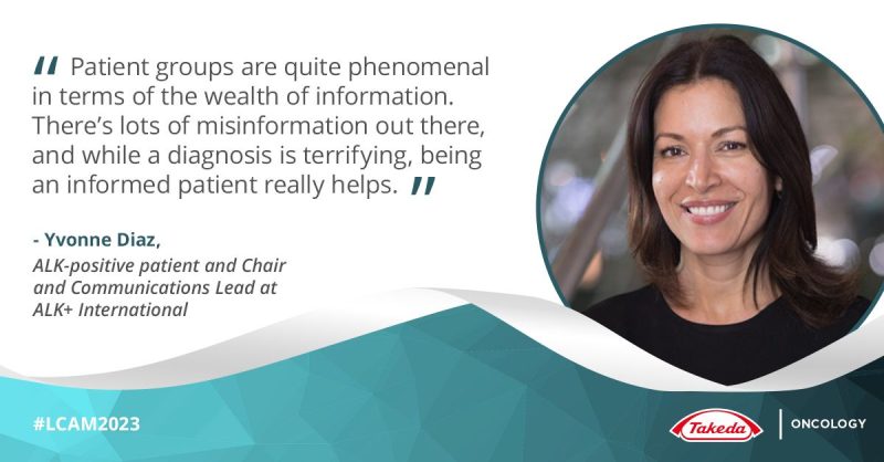 Yvonne Diaz: Had the pleasure of interviewing Kizz, fellow ALK+ lung cancer patient