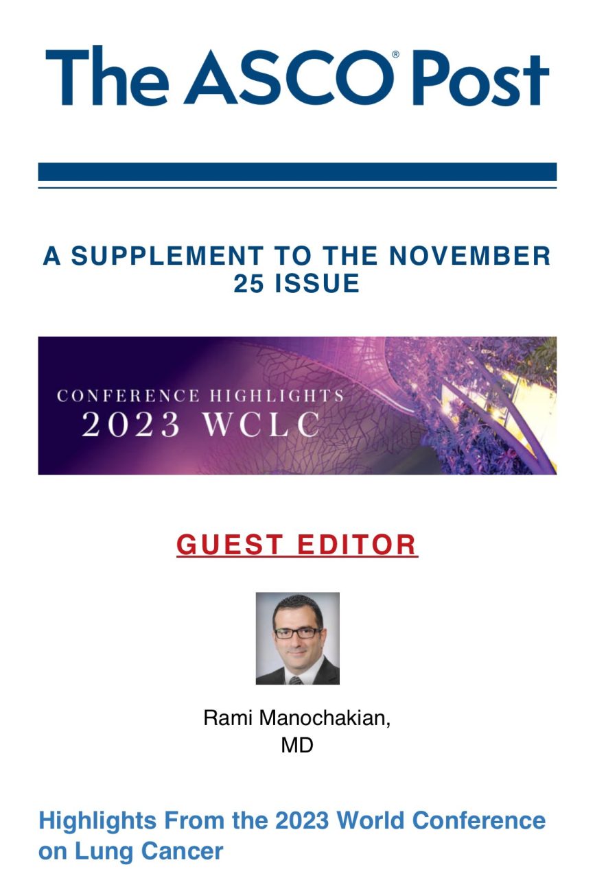 Rami Manochakian: A special supplement highlighting major data from the IASLC 2023