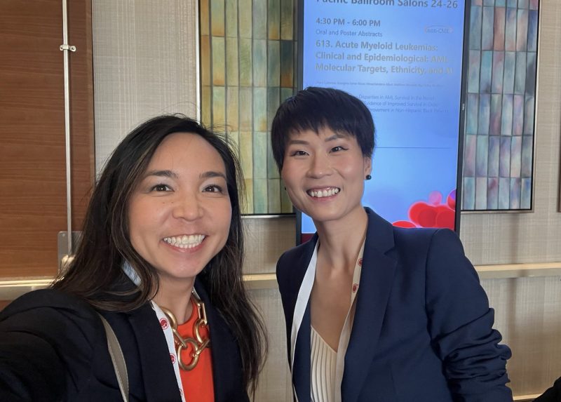 Catherine Lai: So proud to see mentee Xin Wang and receive an ASH achievement award