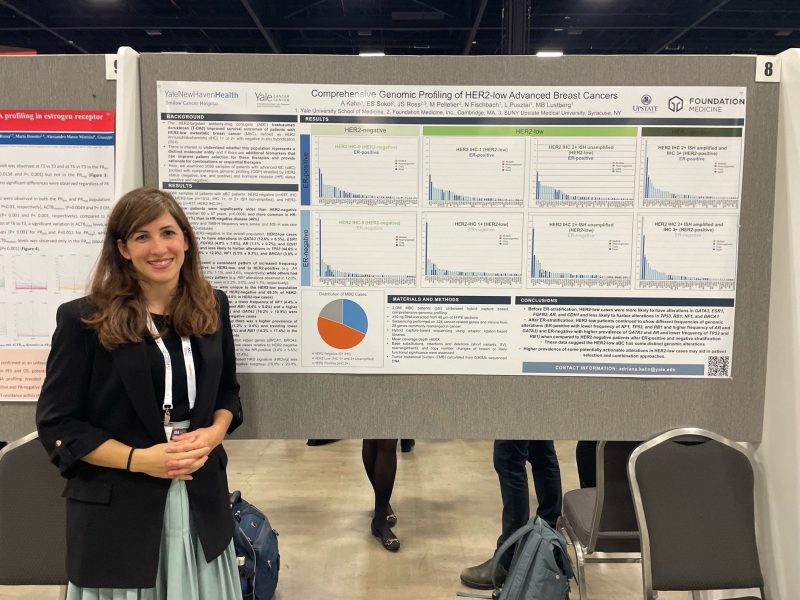 Adriana Kahn: Happy to lead the joint effort from Yale Cancer Center, Yale Breast Cancer Research, and Foundation Medicine